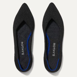 Black (solid) Rothy's The Point Size 6.5